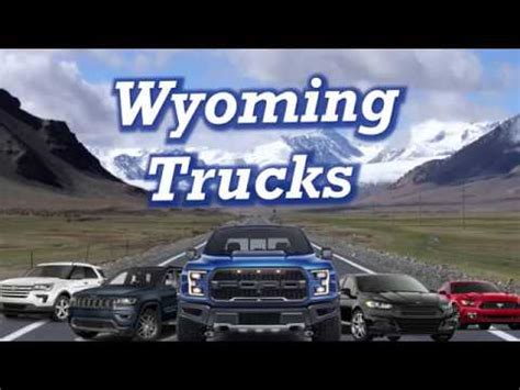 see also. . Wyoming trucks and cars